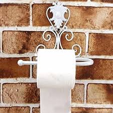 Rejuvenation's toilet paper holders come in a range of classic finishes and styles. Toilet Paper Holders Woopower Vintage Iron Toilet Paper Towel Roll Holder Dispenser Bathroom Wall Mount Rack With Screw 3 Colors For Choice White Buy Online In Belize At Belize Desertcart Com Productid 56480247
