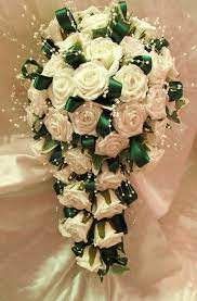 Wedding Flowers Wedding Bouquet Brides Bouquet 16 Inc Teardrop Hunter Green Simple Wedding Bouquets Wedding Bouquets Bride Green Wedding Decorations
