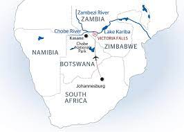 Commercial river rafting started on the zambezi river in 1981. Africa Map Zambezi River On Map Of Africa