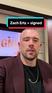 checking in! ✔️ #nfl #commanders #washington #HTTC #football #fyp  #freeagency #zachertz