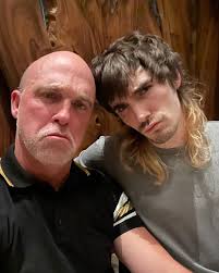 Mean muggin' with my papa