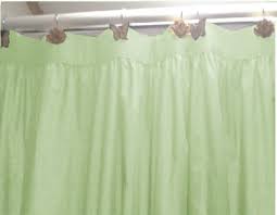 Solid Light Green Colored Shower Curtain