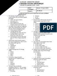 Soal uts genap bhs indonesia kelas 2 sd semester 2.doc. Soal Aswaja Kls 11 Semester Genap Jawabanku Id