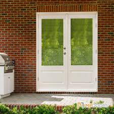 Outswing security doors are much more commonplace. Mp Doors 60 In X 80 In Fiberglass Smooth White Left Hand Outswing Hinged 3 4 Lite Patio Door Ht5068l3q01 The Home Depot In 2021 Patio Doors Fiberglass Patio Doors Exterior Sliding Glass Doors