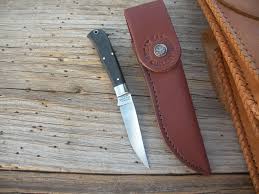 Bird And Trout Knife H731 Gec Bird Trout Hunting Knife In Black Canvas Micarta Knife Micarta Hunting Knife