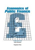 So public finance means resources of the masses,how they are collected and utilized.thus, it is the branch of economics that studies the taxing and spending activities following smith, other classical economists went on writing on one issue or the other in the field of 'public finance'. Economics Of Public Finance Sciencedirect