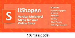 Lishopen Vertical Multilevel Menu For Your Online Store Multilevel Fixed Menu Menu