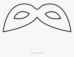 Teach your child how to identify colors and numbers and stay within the lines. Carnaval Mask Coloring Page Line Art Hd Png Download Kindpng