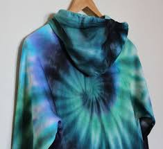 Black And Blue Tie Dye Hoodie American Apparel Tie Dye Hoodie Black Blue Green Spiral Tie Dye Hoodie Tie Dye Fashion