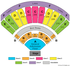 White River Amphitheater Seating Chart White River