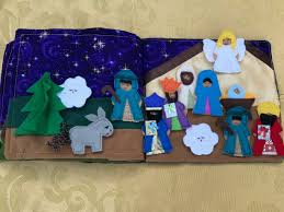 Christmas Nativity Quiet Book Etsy Bible Quiet Book Quiet Book The Nativity Story