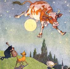 Hie Diddle Diddle The Cat And The Fiddle From The Boyd Smith Mother Goose Illustrated By E Boyd Smith 1920 Nursery Rhyme Art Moon Art Art
