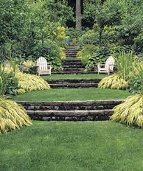 Five Foolproof Colors Finegardening Sloped Garden Garden Stairs Backyard Garden Design