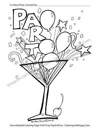 Download or print this amazing coloring page: Cocktail Coloring