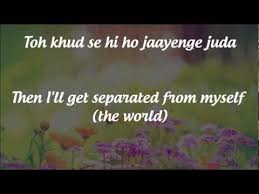 Bollywood Love Song Tum Hi Ho This Is Probably My Favorite Hindi Song The Words Are So Meaningful And Beautiful Lyrics Bollywood Songs My Romance
