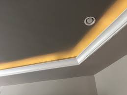 So, i gave her a 'little' light. Ceiling Molding Cove Lighting Ideas Happy Haute Home