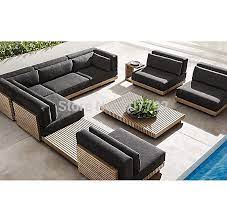 Modern stainless steel alibaba china supplier teak wood sofa set designs,the leather factory ekintop pictures of modern teak antique wooden frame fabric sofa furniture set designs. New Design Luxury Teak Outdoor Furniture Solid Wood Sofa Set Garden Sofas Aliexpress