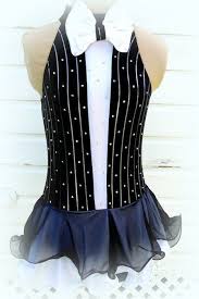 Black White Tuxedo Figure Skating Dress By Joshuajewelskate 400 00 Figure Skating Dresses Skating Dresses Figure Skating Outfits