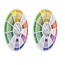 Details About 2x Coloring Matching Guide Color Wheel Mixing Chart For Blending Color Tool