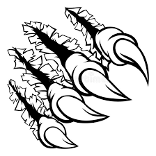 Monster Claw Hand Ripping Tearing Background Royalty Free Illustration Claw Tattoo Claws Illustration