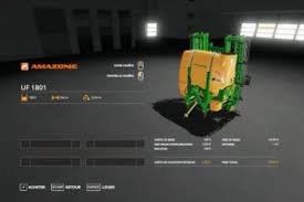 Fs 19 Amazone Ft 1001 Uf 1801 V 1 0 0 Sprayers Mod