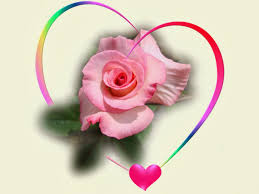 Floral vintage wallpaper, green wallpaper & borders. Heart Love Pink Rose Wallpaper Novocom Top
