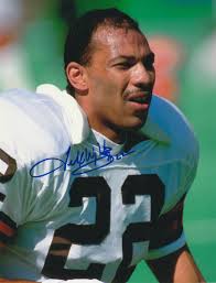 FELIX WRIGHT CLEVELAND BROWNS ACTION SIGNED 8x10