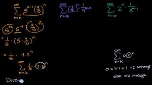 How do you calculate the sum of a series? Convergent Divergent Geometric Series With Manipulation Video Khan Academy