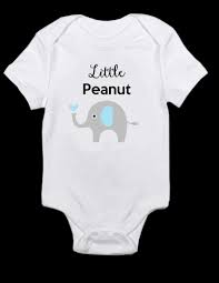 Elephant Bodysuit 12mo Bodysuit Heather Gray Long Sleeve Elephant Baby Showers Elephant Baby Shower Theme Peanut Baby Shower