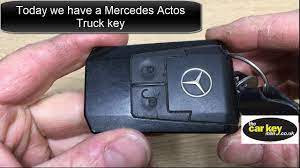 The fob unlocks and opens the trunk, but it just wouldn't lock the car. Key Battery Mercedes Actos How To Change Youtube