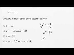 Otoh the ol'formula can be used to know if a equation has solutions and how many without solving fully the equation , something that this. Solving Quadratic Equations Basic Example Video Khan Academy