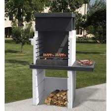 Barbecue En Beton Gris Et Noir Salvador L 144 X L 64 X H 169 Cm Em 2020 Churrasqueira Forno E Fogao Churrasqueira Piscinas Incriveis
