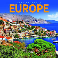 2021 Europe Wall Calendar 12x12 Etsy In 2020 Greece Vacation Greek Islands Greek Islands To Visit