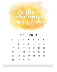 Inspirational April 2019 Quotes Calendar Calendar Quotes April Quotes 2019 Calendar
