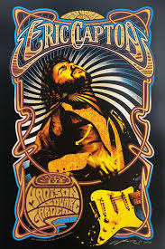 Eric Clapton Madison Square Garden By Adam Pobiak Rock Band Posters Vintage Concert Posters Rock Album Covers