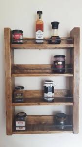 Spice Rack Kitchen Storage Jar Storage Rack Preserve Etsy In 2021 Wooden Spice Rack Kitchen Jars Storage Wood Spice Rack
