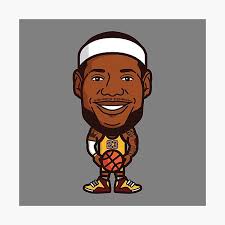 Lebron James 23 Art Chibi Photographic Prints for Sale