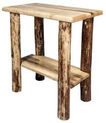 Glacier Country Collection Chairside Table Walmart Com Chair Side Table Brown Chair Side Table Wood