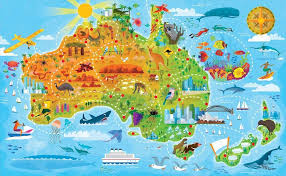 You can open, print or download it by clicking on the map or via this link: Gareth Lucas Happy Australiaday Illustration From Usborne Books Map Mazes Kangaroo Australia Map Illustratedmaps An Maze Book Map Illustrated Map