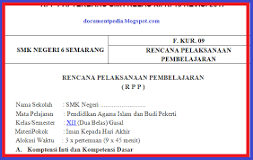 Rpp Pai Kelas Xii Semester 2 K13 Revisi 2019 2020 Bahan Ajar Sekolah