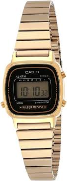 Juego casio battle field años 80´s. Amazon Com Casio La670wga 1df Reloj Digital Diario Con Alarma Para Mujer Tono Dorado Casio Watches
