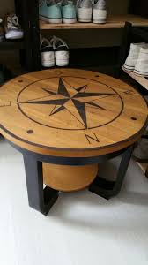 Table Boussole Painted Furniture Painted Table Condo Decorating