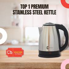 Rumah teres 2 tingkat 5 bilik tidur, 3 bilik air 3aircond, 2 water heater tv led 32 astro enjoy peralatan memasak peti sejuk, cerek elektrik, periuk nasi elektrik,seterika. Stainless Steel 304 2l Electric Kettle Ketel Teko Jug Cerek Elektrik Tea Maker Hot Water Pemanas Air Panas Canel Co Shopee Malaysia