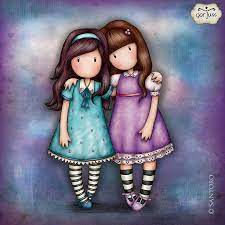 Happy International Friendship Day To All My Amazing Gorjuss Fans I Thought This Painting Would Be Pe Bambole Di Carta Coppie Anime Carine Coppie Anime