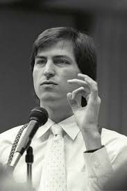 Steve Jobs Pictures From A 1984 Presentation An Early Steve Jobs Running His Company Apple Responsible For The Ma Steve Jobs Steve Jobs Quotes Job Pictures