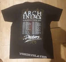 Arch Enemy - European Tour 2022 | TShirtSlayer TShirt and BattleJacket  Gallery
