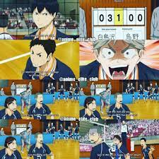 Haikyuu Season 3 Episode 2 Sugawarakoushi Haikyuu Karasuno Hinatashoyo Kageyamatobio Shiratorizawa Ujishimawa Haikyuu Anime Anime Funny Shiratorizawa