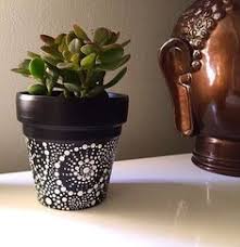 Black And White Checkered Outdoor Planters Black And White Hand Painted Terra Cotta Pot 4 In X 4 In For Indoor And Outdoor Use Perfect For Paint Garden Pots Painted Terra Cotta Pots Painted Clay Pots