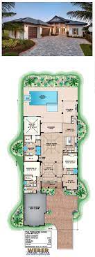 This is because of the convenience and easy accessibility for kids and elderly people. This Single Story Caribbean Inspired Coastal Home Plan Offers 3 527 Square Feet And Includes 3 Bedroom Beach House Plan Modern Beach House Beach House Interior