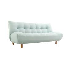 La structure du canapé lit design sans le coussin intégral et le voile. Miliboo Canape Convertible Design Scandinave Menthe A L Eau Yumi Canapes Rue Du Commerce